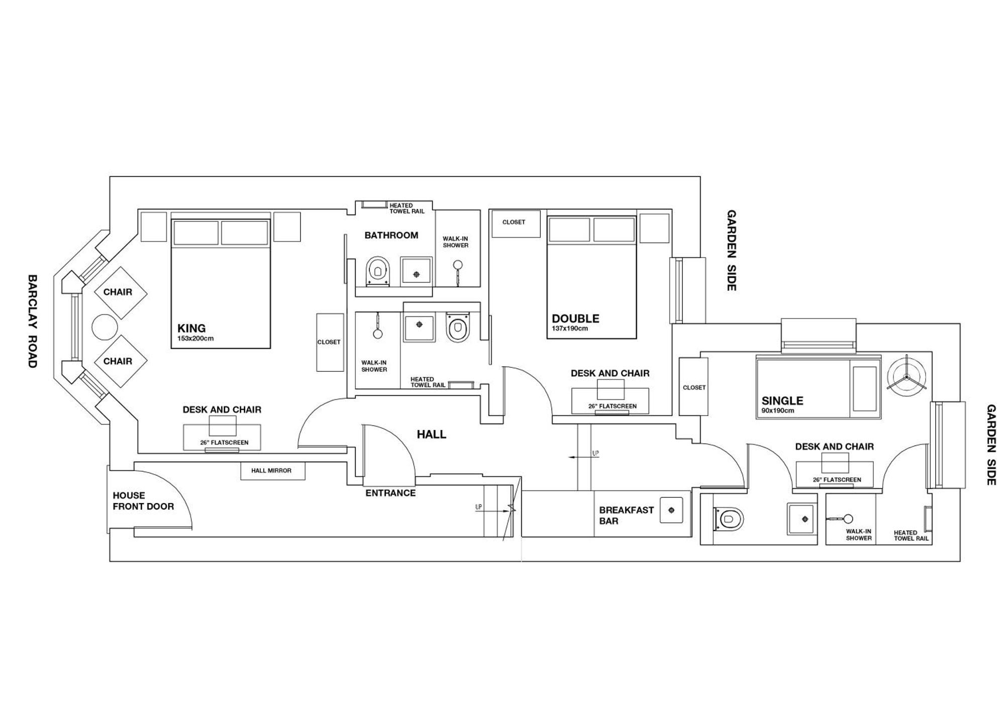 Bed & Breakfast Boutique Barclay House Townhouse - West London, Kensington, Chelsea, Fulham
