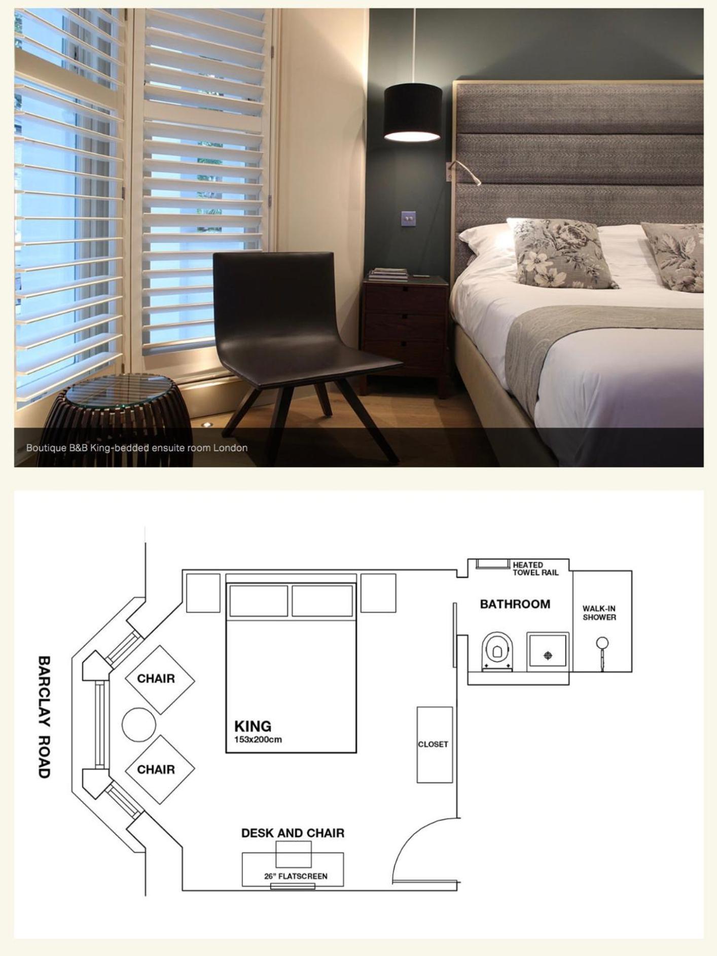 Boutique Barclay House Townhouse - West London, Kensington, Chelsea, Fulham Bed & Breakfast *